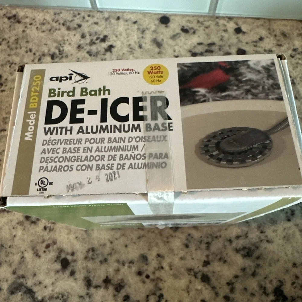 API Bird Bath De-Icer w/Aluminum Base, 250 Watt Model BDT250 LOCKNDRY Compatible
